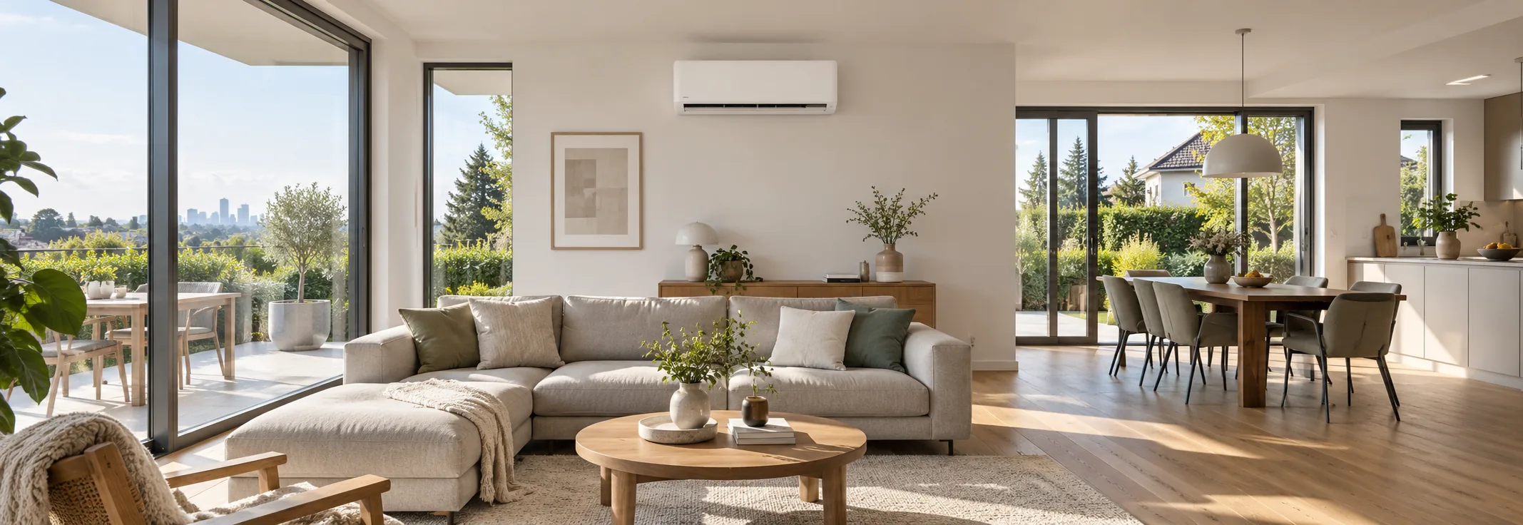 Klimaanlage Dreieich: Split-Klimaanlage in einem modernen Wohnraum